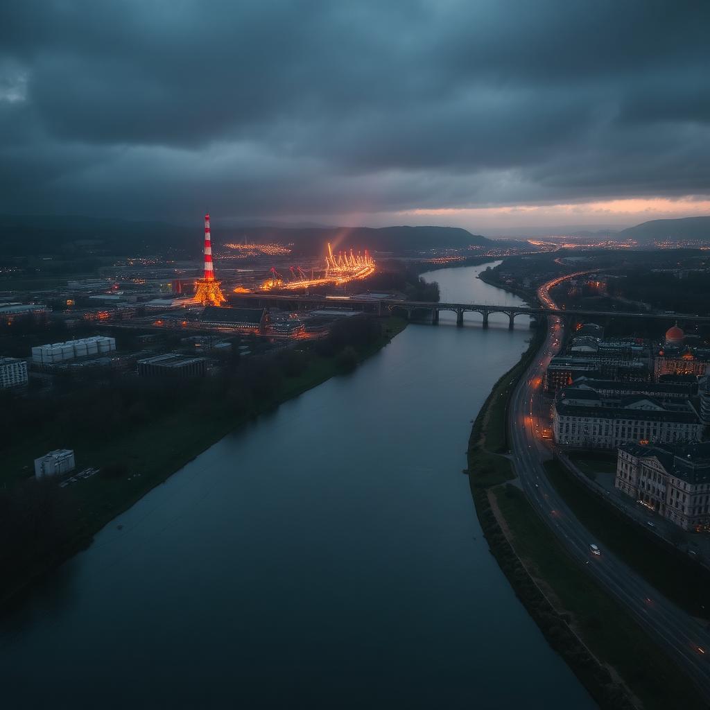 Charleroi vue aérienne