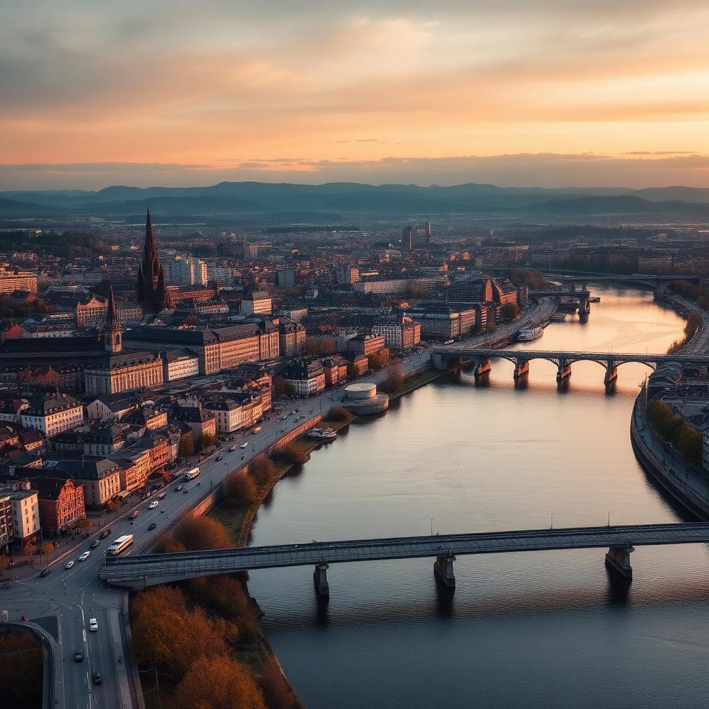 Liège vue aérienne