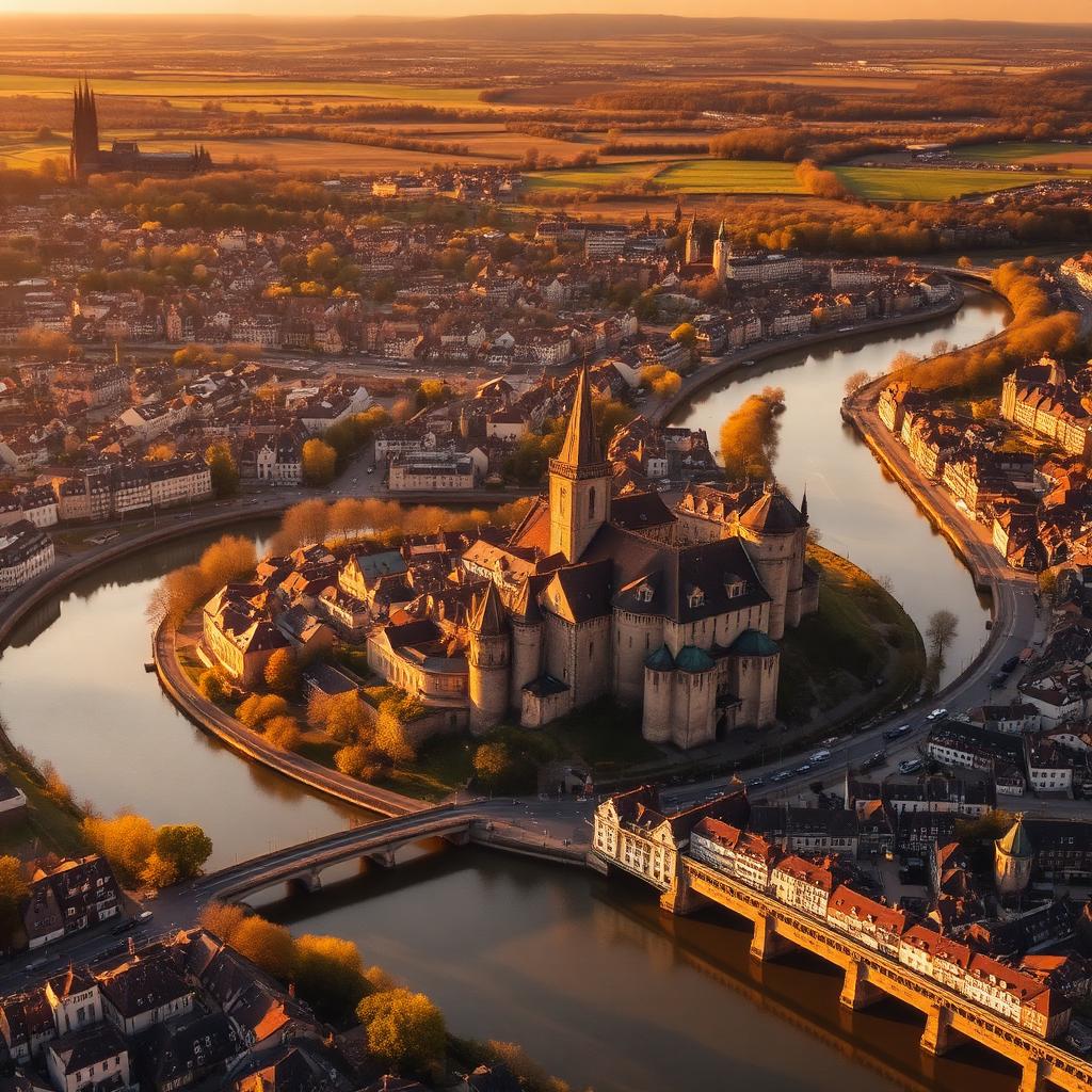 Namur vue aérienne